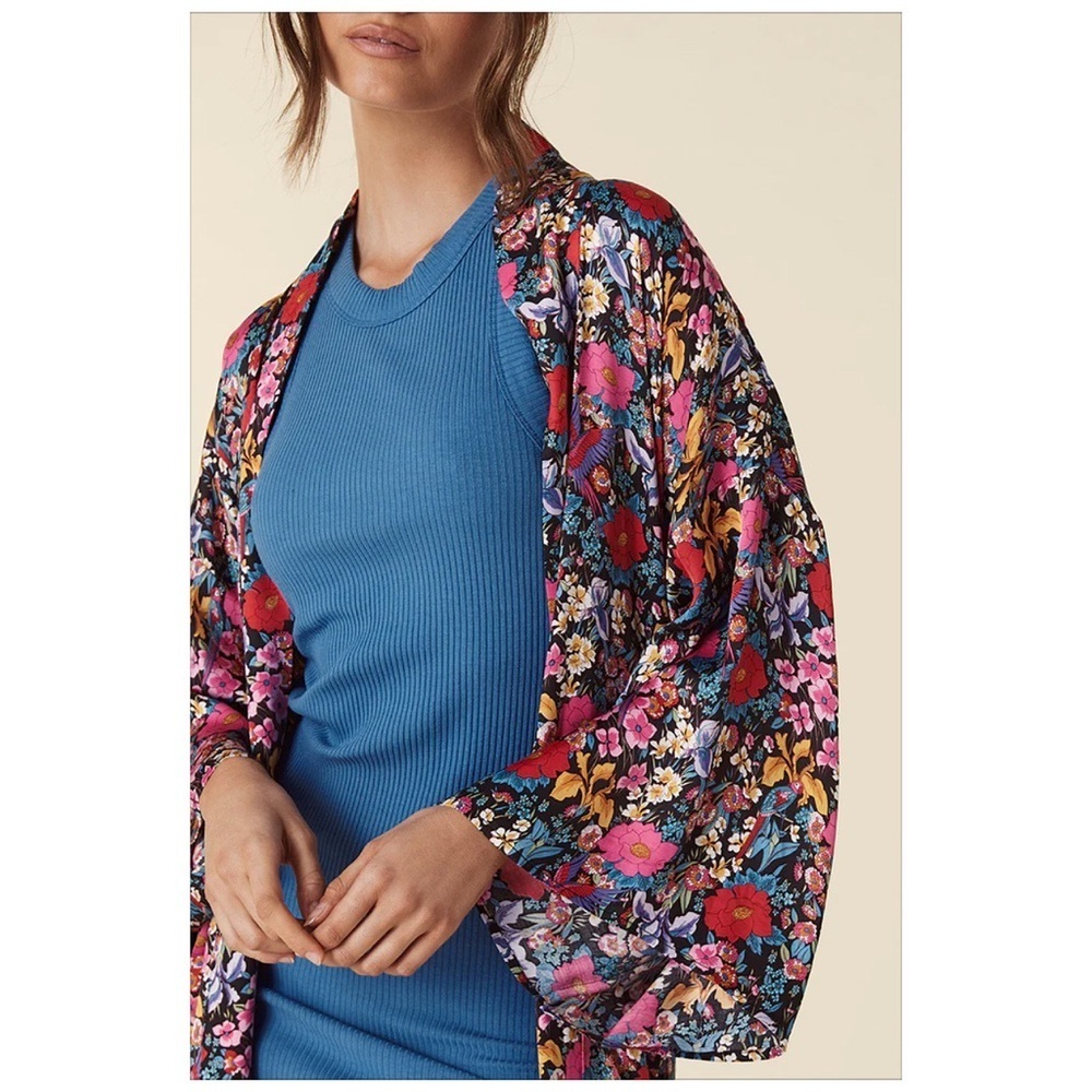 Nwt Spell & The Gypsy X Revolve Last Drinks Floral Maxi Robe M/L - Picture 3 of 7